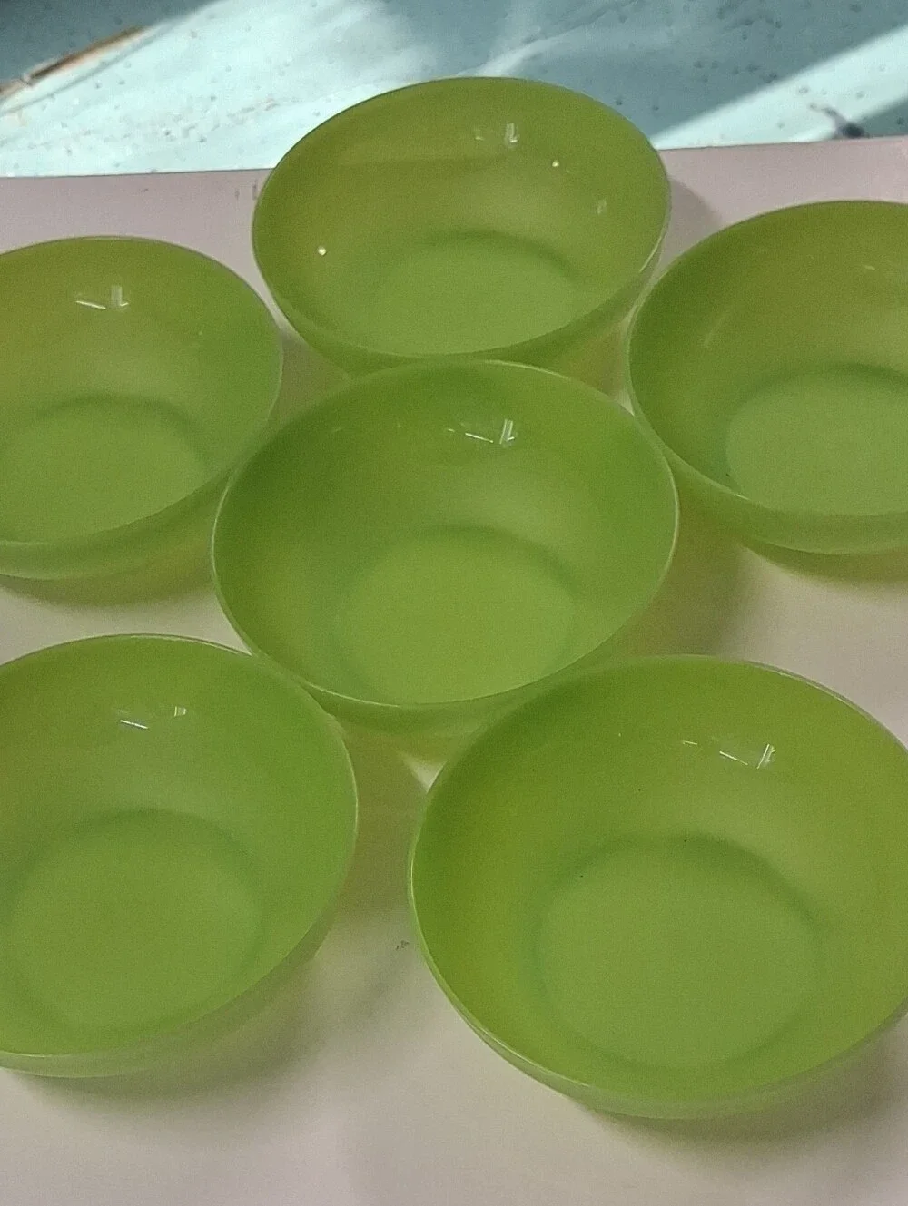 Tupperware Lime Green Serving Bowls - Set of 6